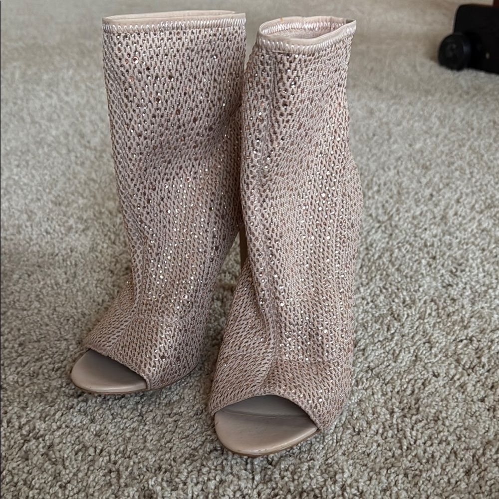 ALDO Peep-Toe Ankle Boots